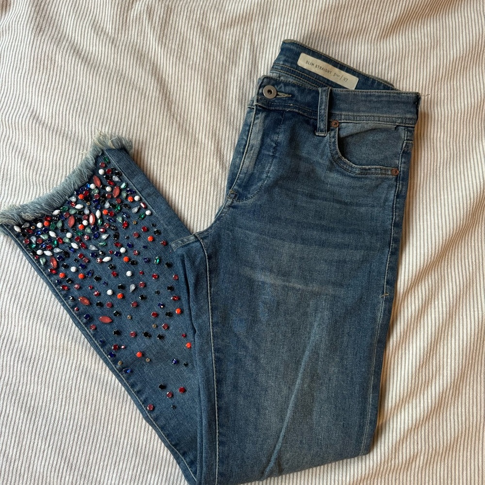 Pilcro rhinestone jeans